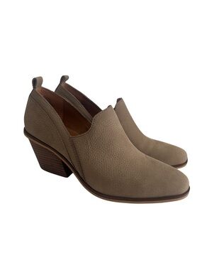 Lucky Brand Women's Taupe Cutout Ankle Booties